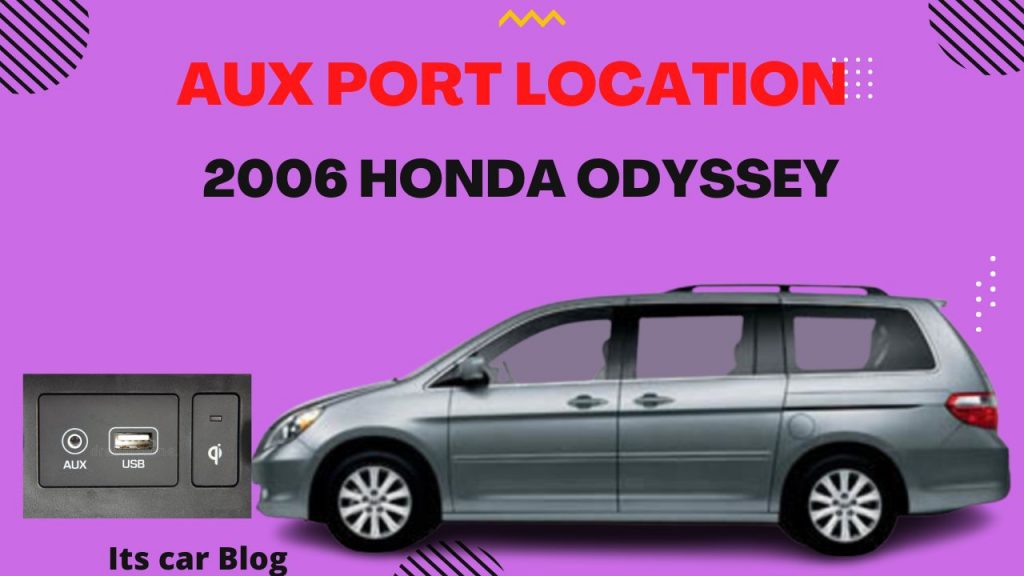 2006 Honda Odyssey Aux Port Location